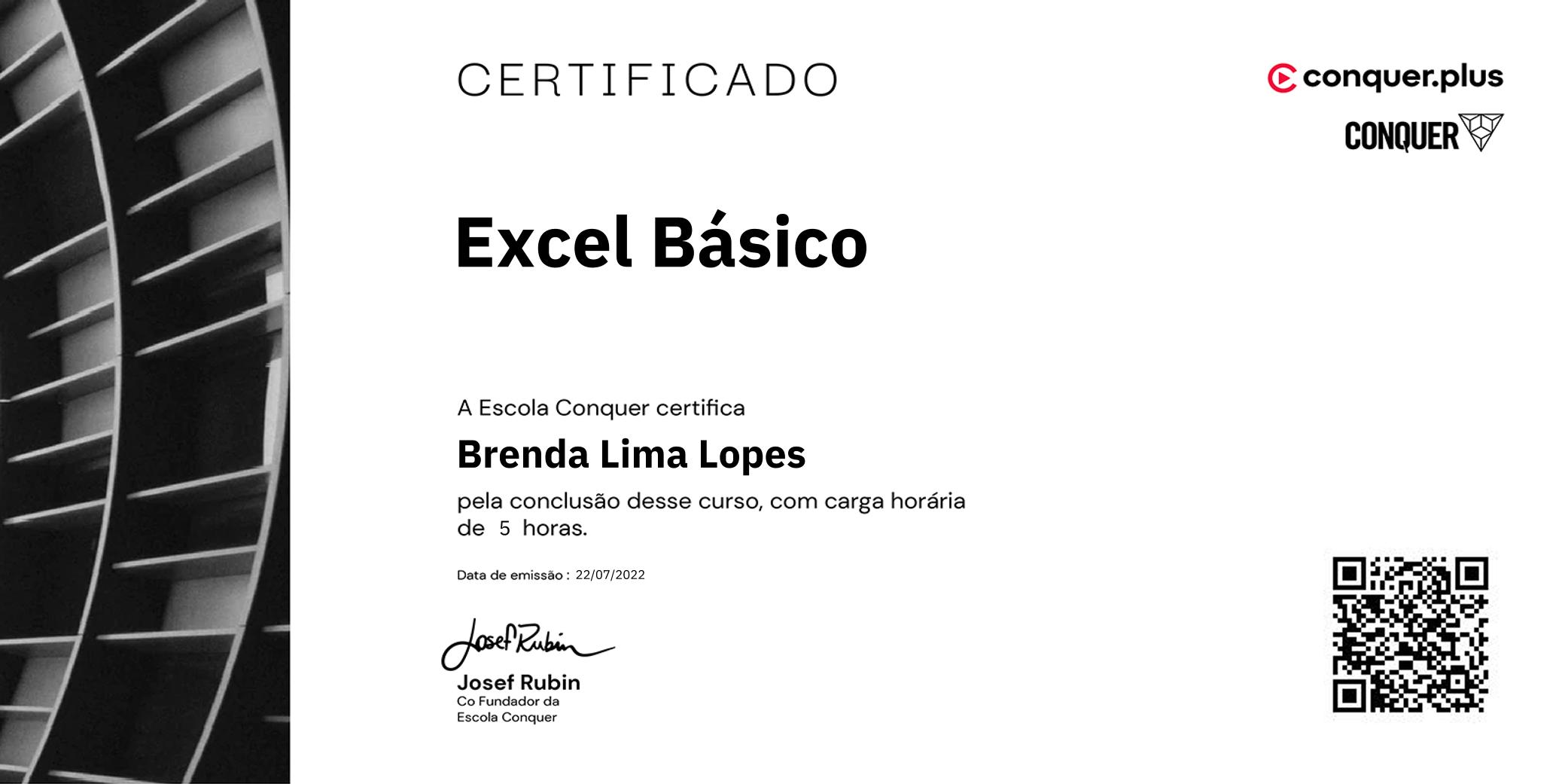 Certificado de Excel Básico